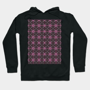 Pink and Black Persian Textile design Hoodie